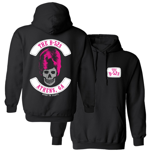 Black Biker Skull Hoodie